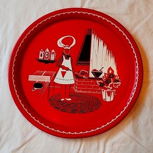 Vintage 1960s BBQ tray.